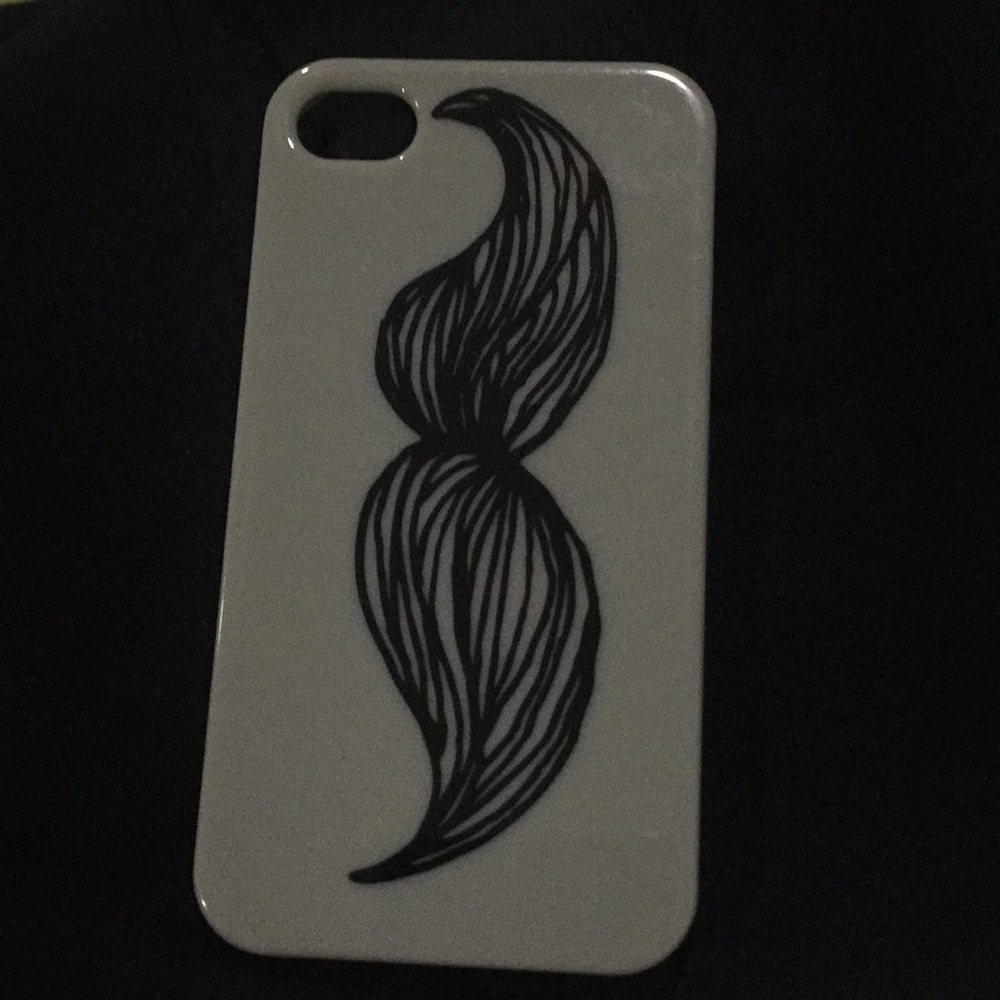 iPhone 4 hard case with mustache detail